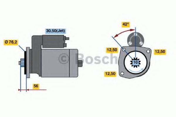 Стартер BOSCH 0 001 122 400