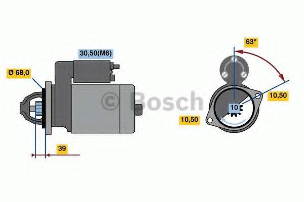 Стартер BOSCH 0 001 139 037