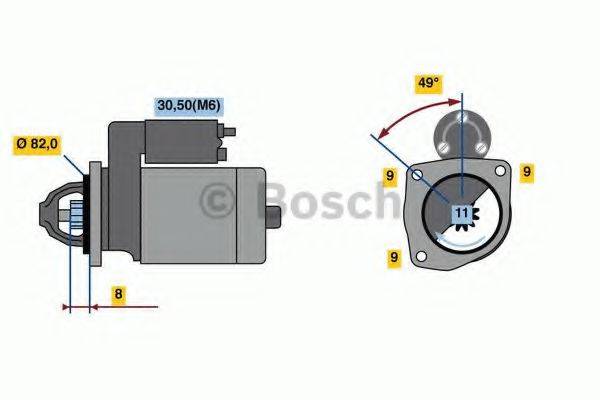 Стартер BOSCH 0 001 148 003