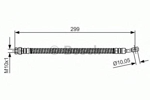 Гальмівний шланг BOSCH 1 987 481 391