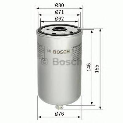 Паливний фільтр BOSCH 1 457 434 447