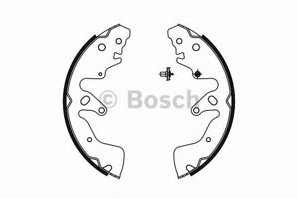 Комплект гальмівних колодок BOSCH 0 986 487 756