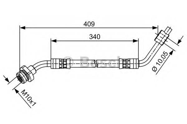 Гальмівний шланг BOSCH 1 987 481 491