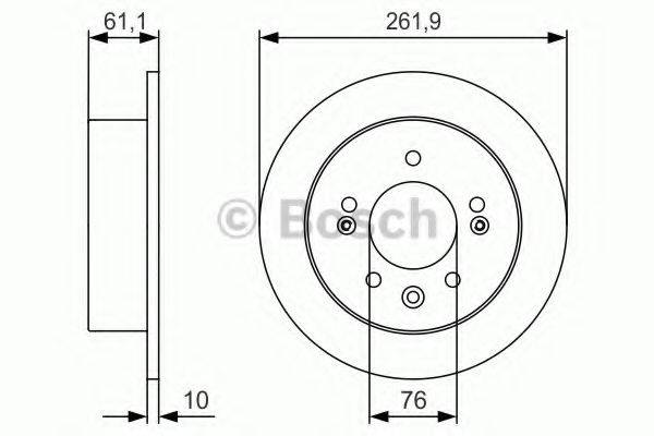 гальмівний диск BOSCH 0 986 479 R09