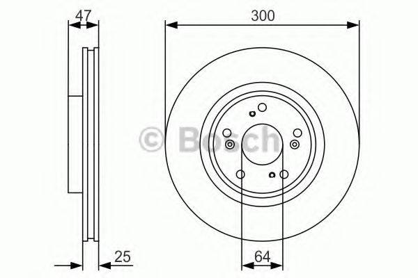 гальмівний диск BOSCH 0 986 479 R24