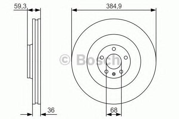 гальмівний диск BOSCH 0 986 479 R30