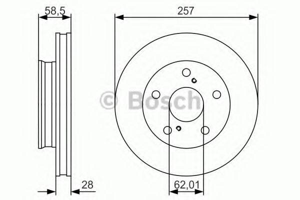 гальмівний диск BOSCH 0 986 479 R53