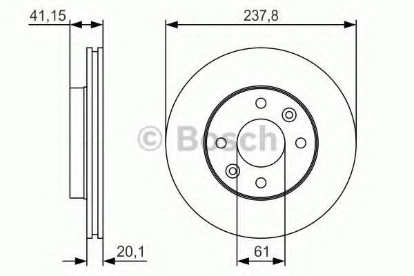 гальмівний диск BOSCH 0 986 479 R66