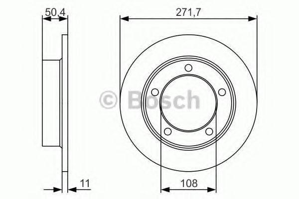 гальмівний диск BOSCH 0 986 479 R73