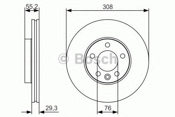 гальмівний диск BOSCH 0 986 479 R84