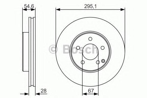 гальмівний диск BOSCH 0 986 479 R99