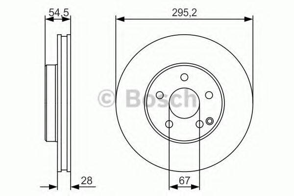 гальмівний диск BOSCH 0 986 479 S07