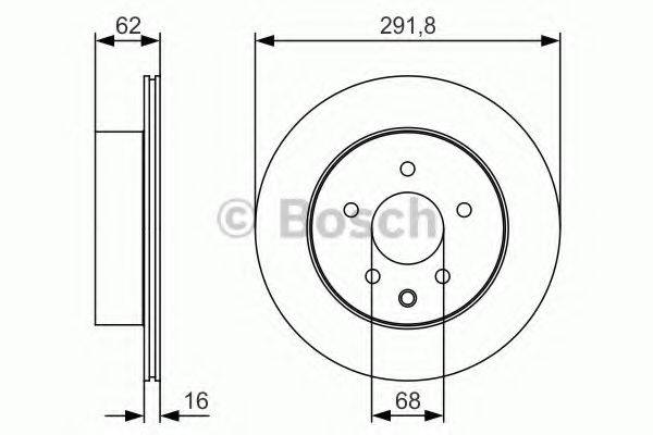 гальмівний диск BOSCH 0 986 479 S31