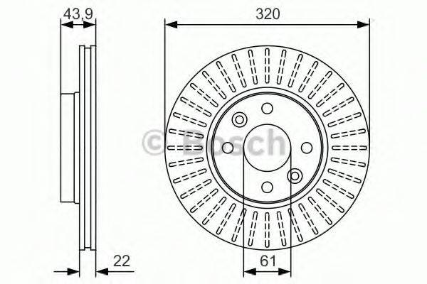 гальмівний диск BOSCH 0 986 479 S90