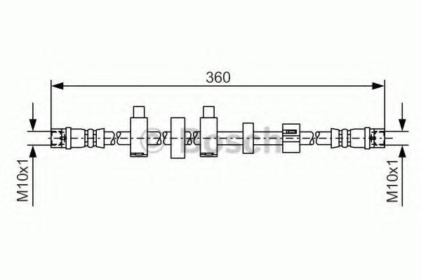 Гальмівний шланг BOSCH 1 987 481 540
