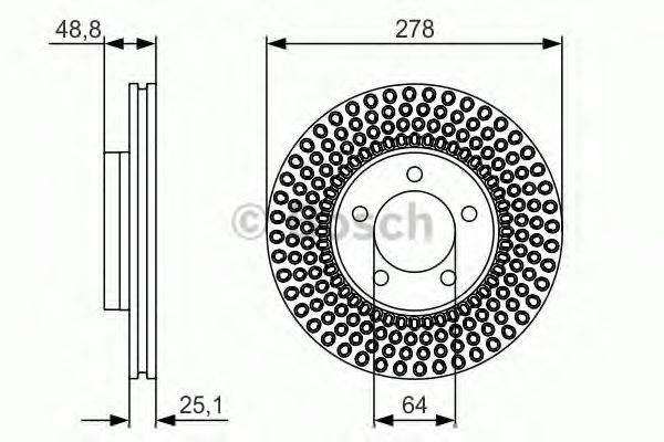 гальмівний диск BOSCH 0 986 479 699