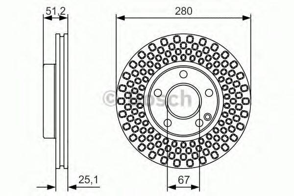 гальмівний диск BOSCH 0 986 479 A00