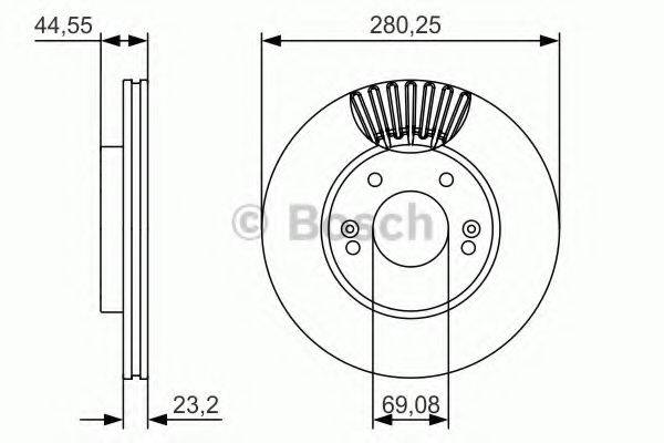 гальмівний диск BOSCH 0 986 479 A12