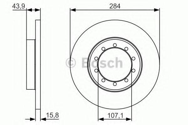 гальмівний диск BOSCH 0 986 479 A34