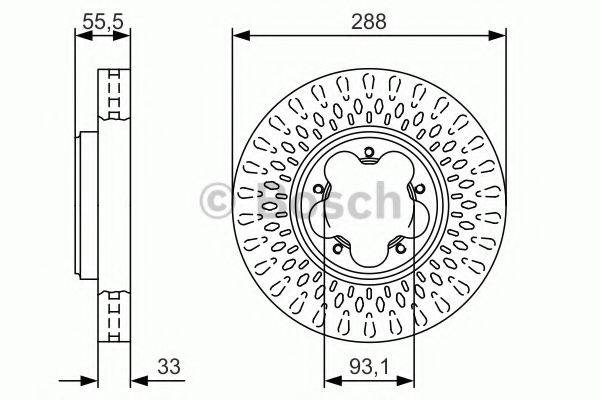 гальмівний диск BOSCH 0 986 479 A49