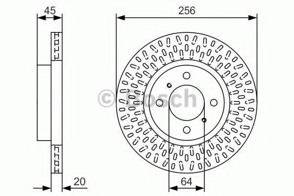 гальмівний диск BOSCH 0 986 479 T39