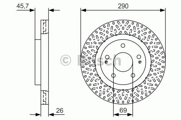 гальмівний диск BOSCH 0 986 479 U80