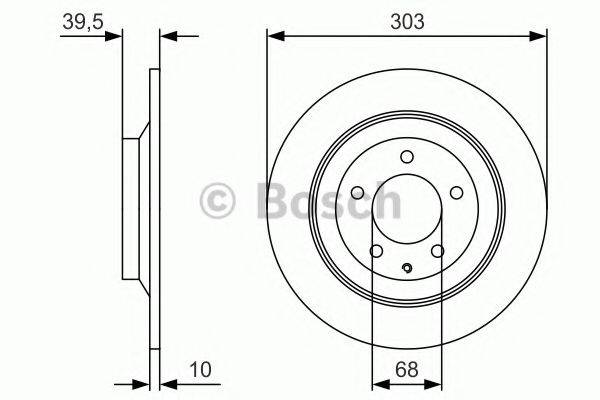 гальмівний диск BOSCH 0 986 479 V04