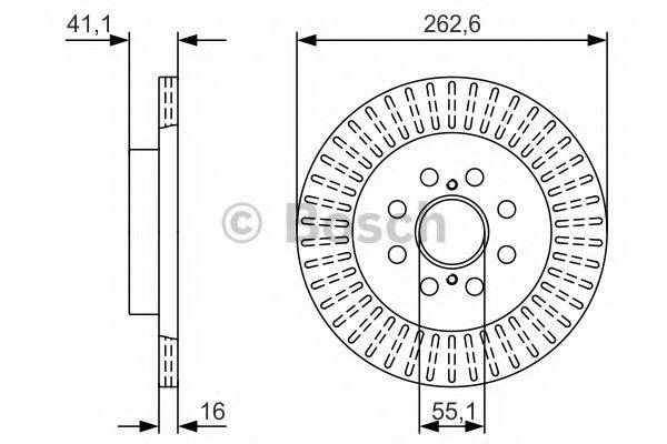 гальмівний диск BOSCH 0 986 479 V35