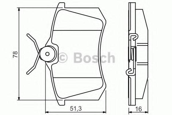 Комплект гальмівних колодок, дискове гальмо BOSCH 0 986 495 231