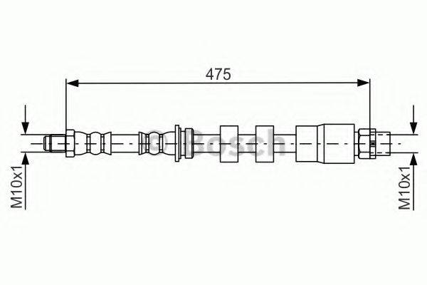 Гальмівний шланг BOSCH 1 987 481 678
