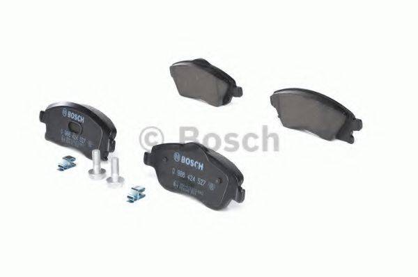 Комплект гальмівних колодок, дискове гальмо BOSCH 0 986 424 527