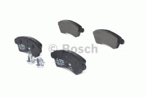 Комплект гальмівних колодок, дискове гальмо BOSCH 0 986 424 801