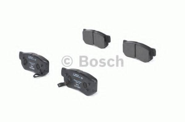 Комплект гальмівних колодок, дискове гальмо BOSCH 0 986 494 417