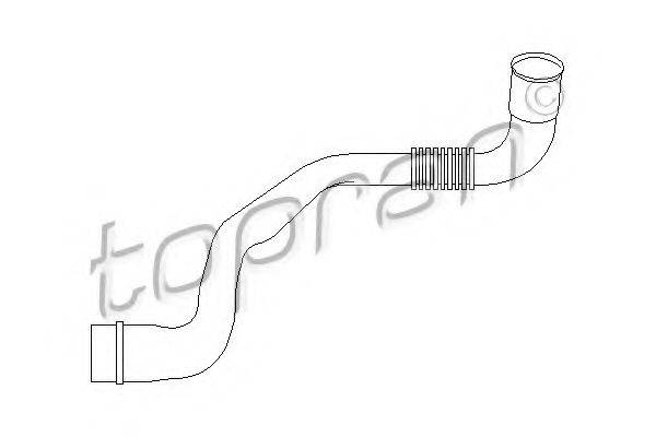 Шланг, повітровідведення кришки головки циліндра TOPRAN 110 333