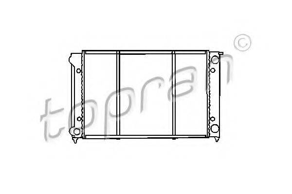 Радіатор, охолодження двигуна TOPRAN 102 726
