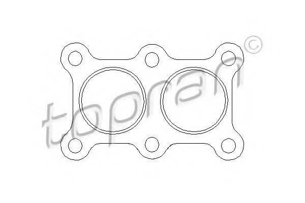 Прокладка, труба вихлопного газу TOPRAN 103 836