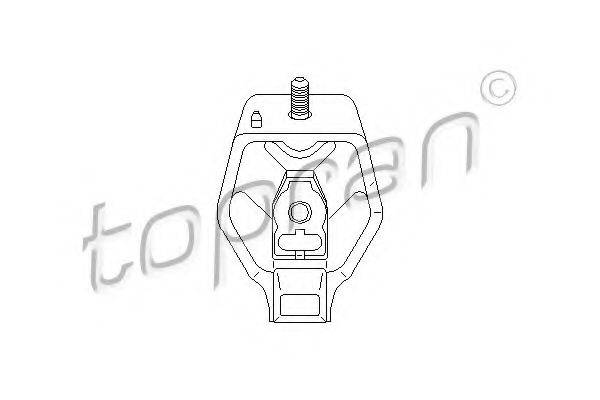 Підвіска, ступінчаста коробка передач TOPRAN 108 080