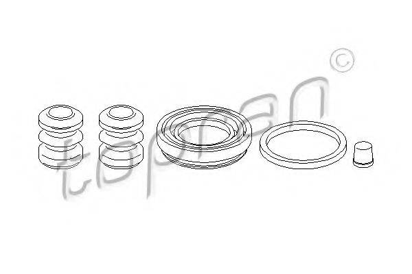 Ремкомплект, гальмівний супорт TOPRAN 109 970