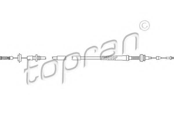 Тросик газу TOPRAN 109 853