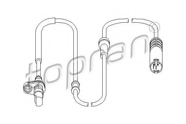 Датчик, частота обертання колеса TOPRAN 501 537