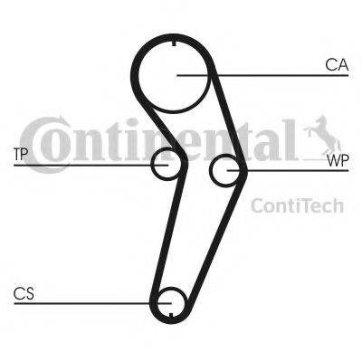 Комплект ременя ГРМ CONTITECH CT988K3