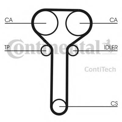 Комплект ременя ГРМ CONTITECH CT978K1