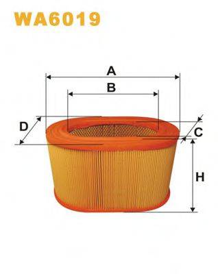 Повітряний фільтр WIX FILTERS WA6019