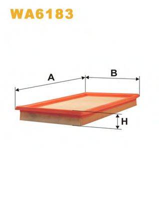 Повітряний фільтр WIX FILTERS WA6183