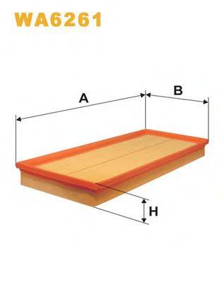 Повітряний фільтр WIX FILTERS WA6261