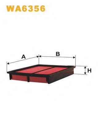 Повітряний фільтр WIX FILTERS WA6356