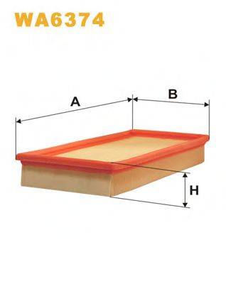 Повітряний фільтр WIX FILTERS WA6374