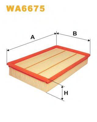 Повітряний фільтр WIX FILTERS WA6675