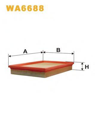 Повітряний фільтр WIX FILTERS WA6688