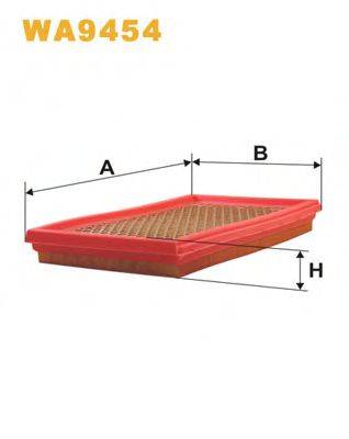 Повітряний фільтр WIX FILTERS WA9454